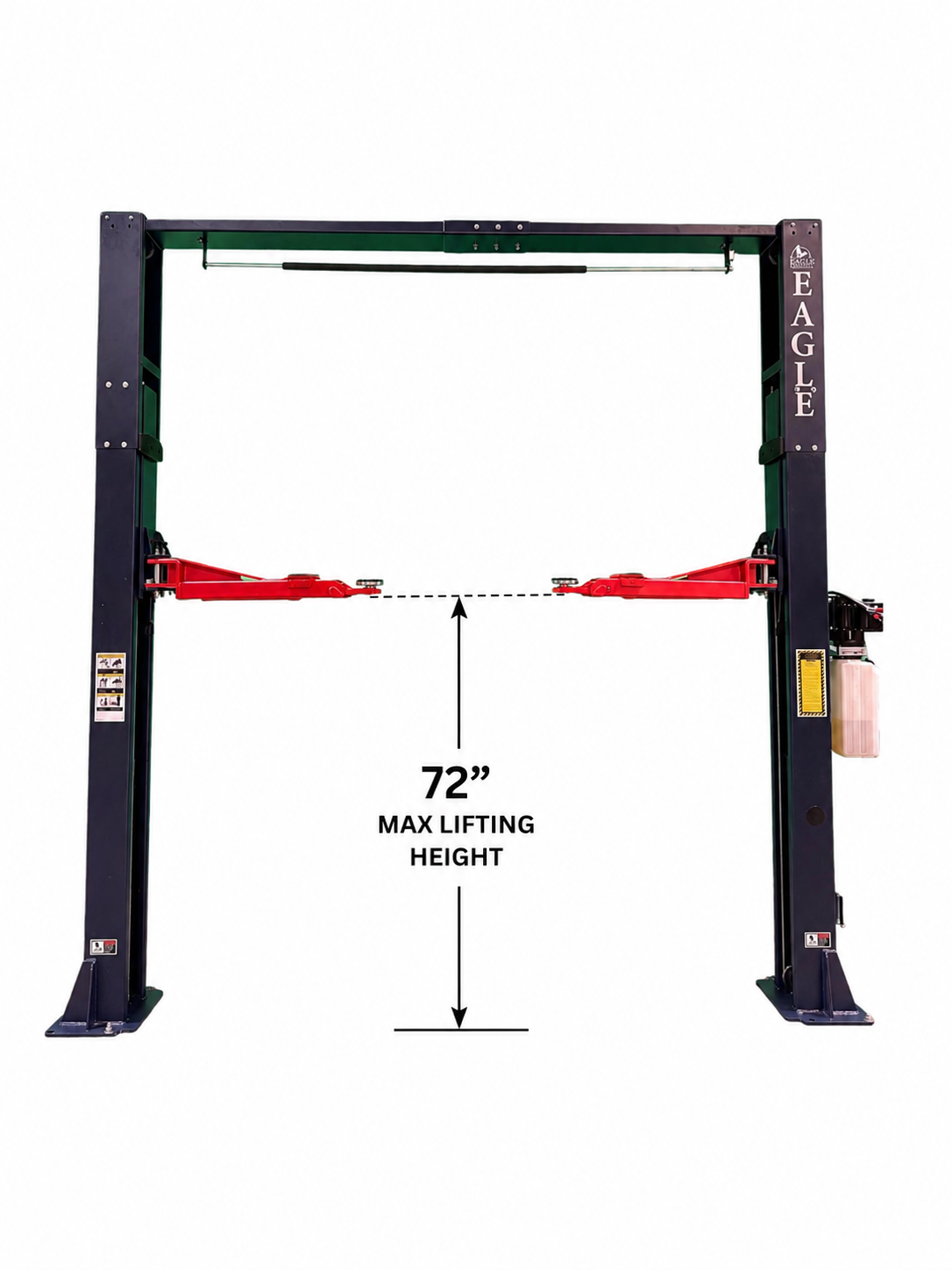 9,000 Lbs 2-Post Lift - Clear Floor Versatile Arms - Image 5