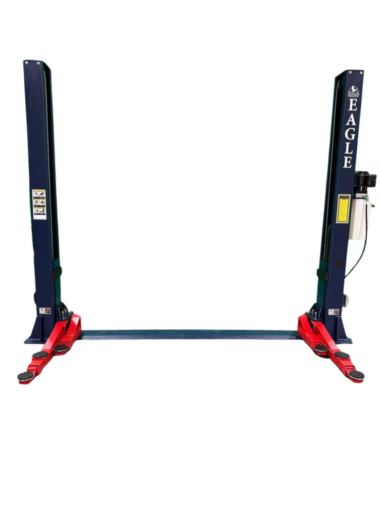 9,000 Lbs 2-Post Lift - Floor Plate Asymmetric Arms - Image 10