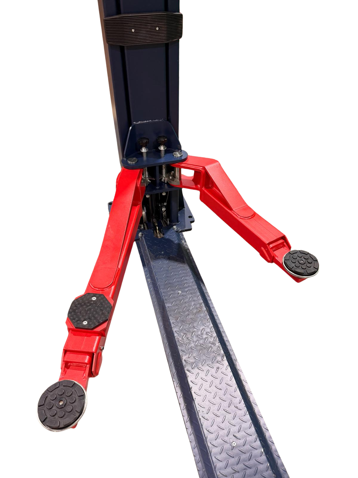 9,000 Lbs 2-Post Lift - Floor Plate Asymmetric Arms - Image 7