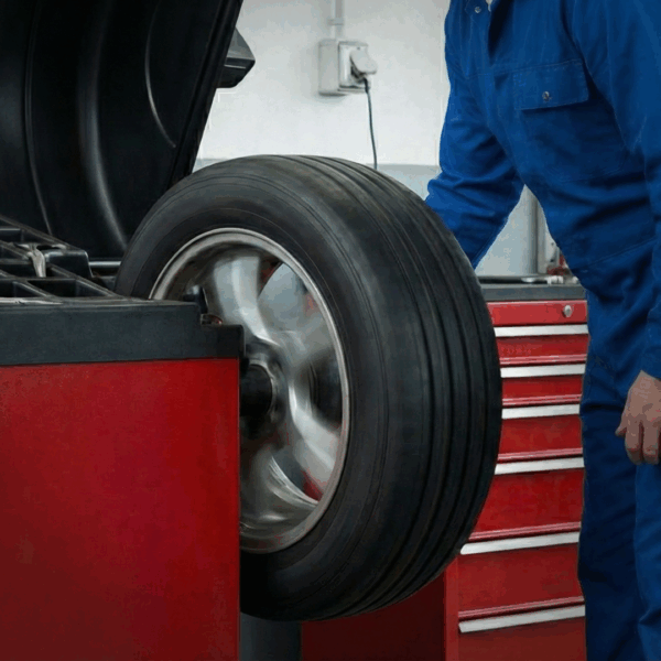 automated wheel balancer