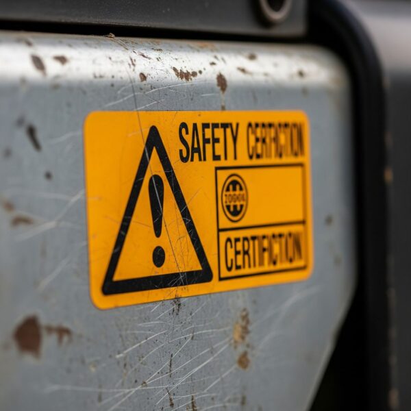 safety certification sticker